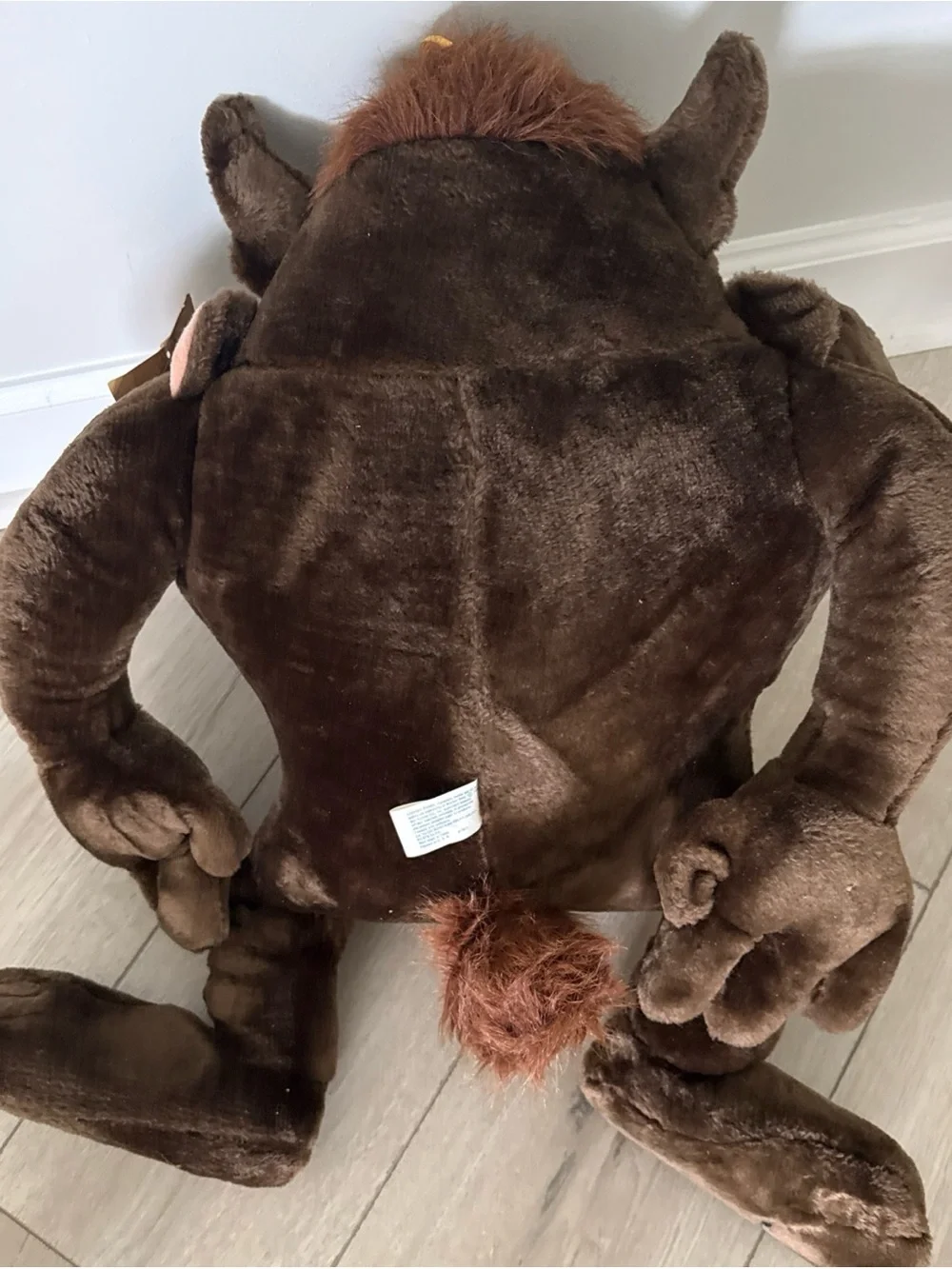 Vtg Taz Tasmanian Devil Jumbo 24” Plush ACE NOVELTY 1994 with Looney Tunes Tag